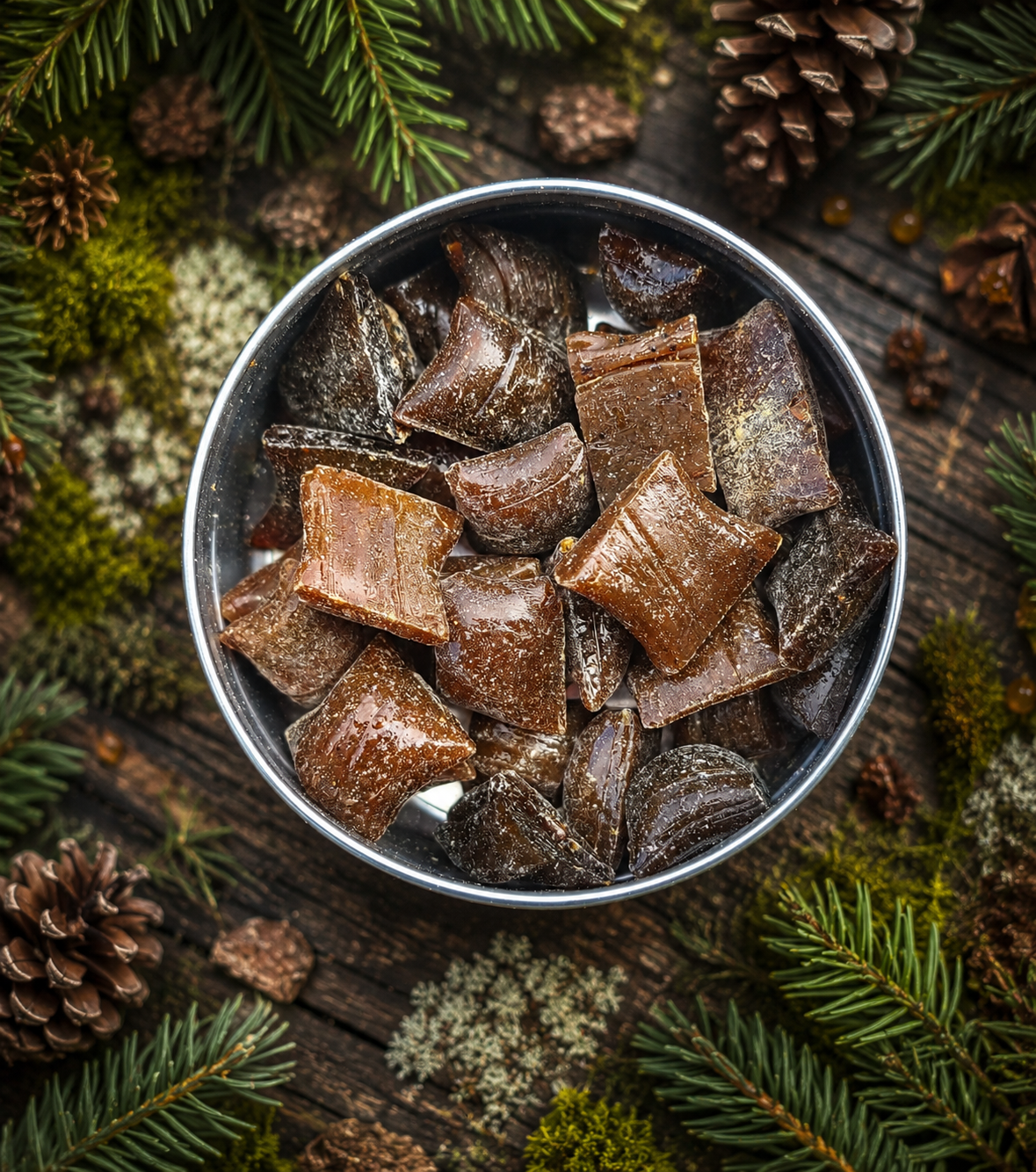 乾燥くるみ樹皮2kg、　8-019 Canadian Spruce Resin Gum – 35g Tin | Alberta Wildcraft