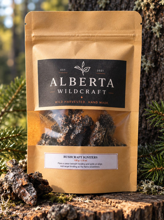 Alberta Wildcraft resin-soaked bushcraft igniters 100 g bag