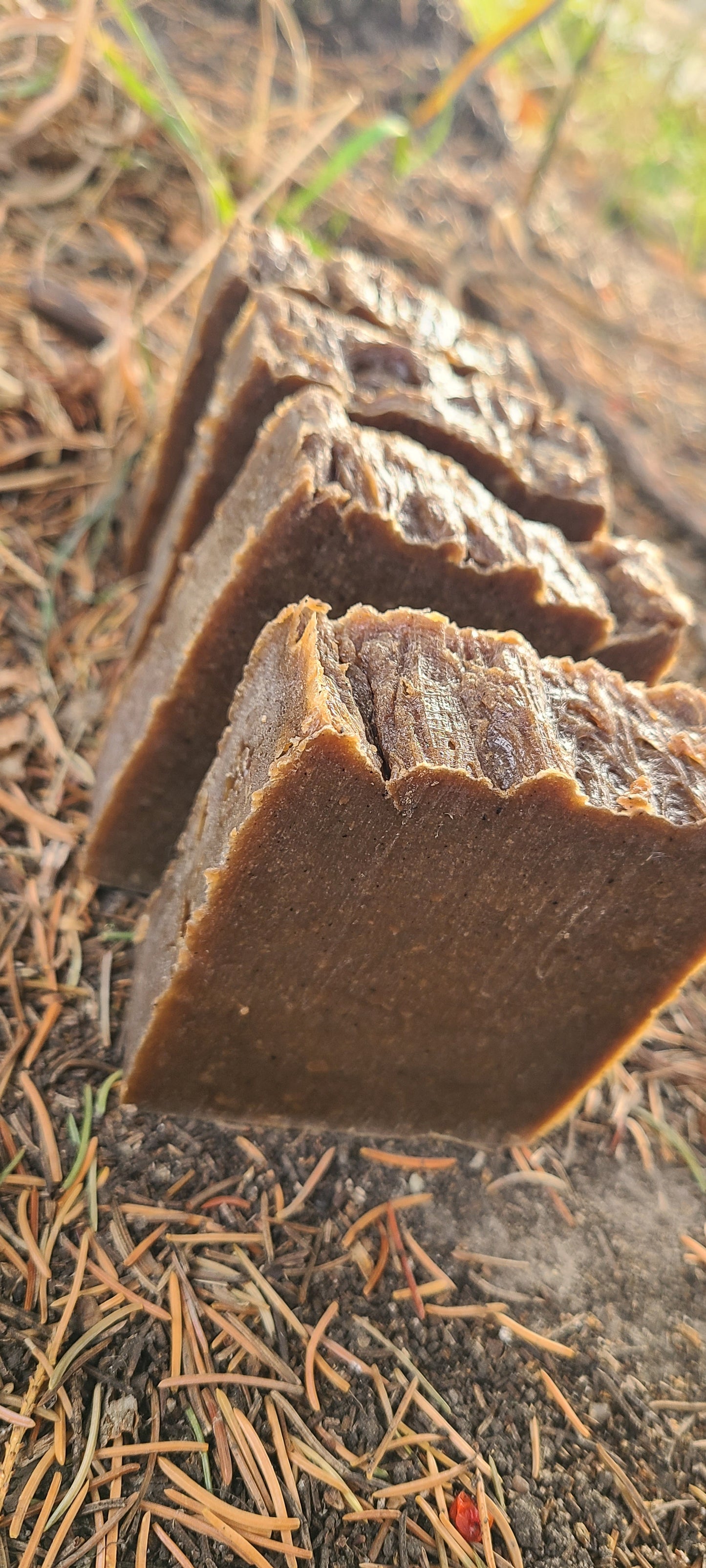 Handmade spruce resin soap sustainable packaging