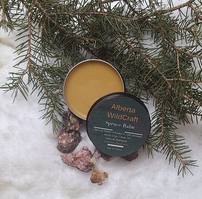 Wildcrafted Canadian spruce resin skin balm