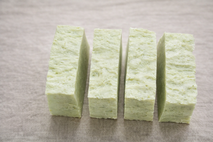 Wildcrafted plantain and stinging nettle soap bar